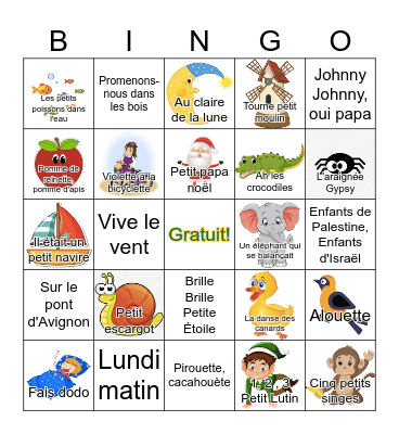 Bingo Musical Bingo Card