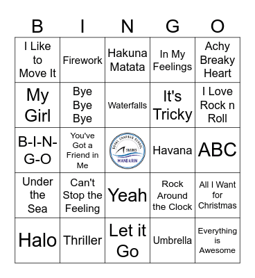 DCSM Music Bingo Card