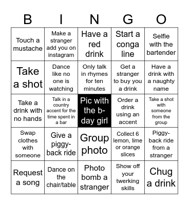 Jules’ Beisl Bingo Card