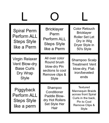 Pick 3 Bingo Card