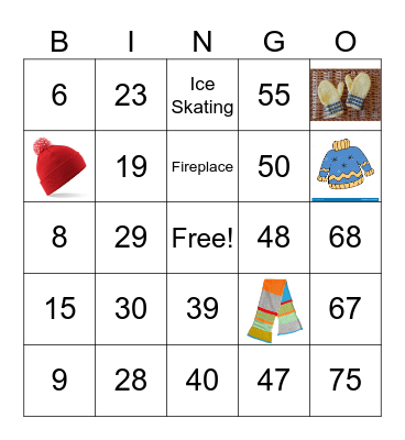 Winter Bingo Card