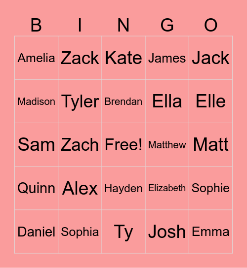 🩷JULIES HOE 🩷 Bingo Card