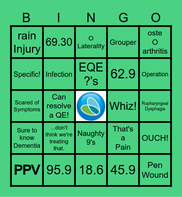 Questionable BINGO Card