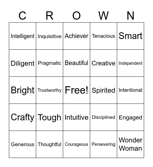 Women of STEEL Bingo Card