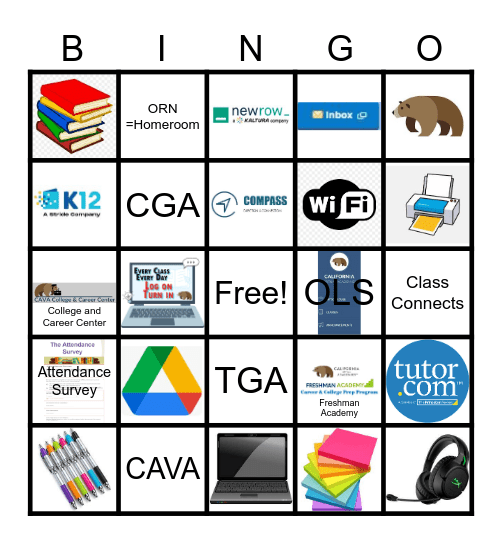 CAVA BEAR BINGO Card