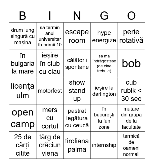 mara bingo 2024 Bingo Card