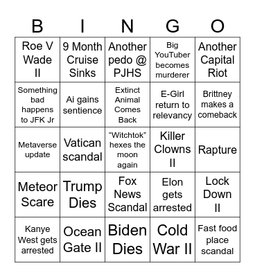 Voices 2024 Bingo Card