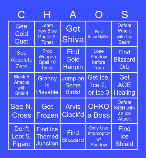 BC Bingo Card