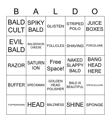BLADMAS BINGO! Bingo Card
