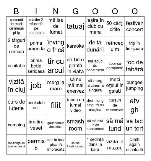 claudia bingo 2024 Bingo Card