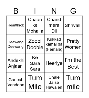 JIGAR TEST ARCHITA Bingo Card