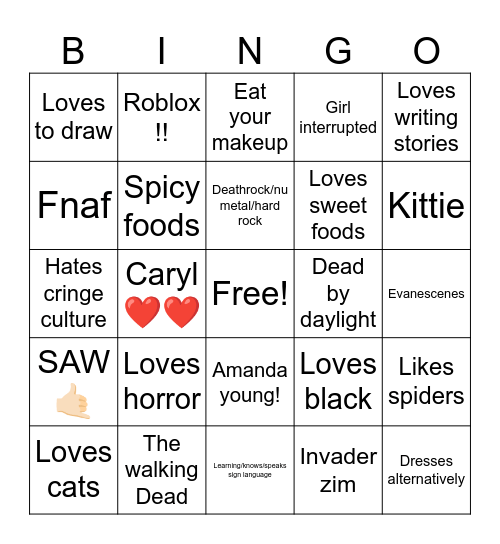 Brackish’s Bingo Card
