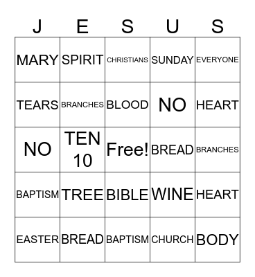 CCD BINGO Card