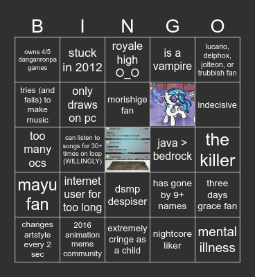 are you like howard Bingo Card