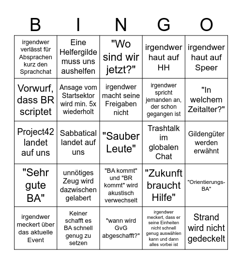 TRS GvG Bingo Card