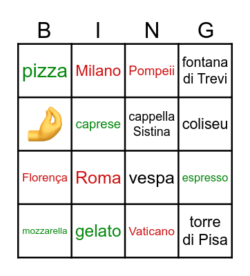 BINGO #despedidadoandré Bingo Card