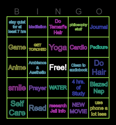 MISC BINGO Card