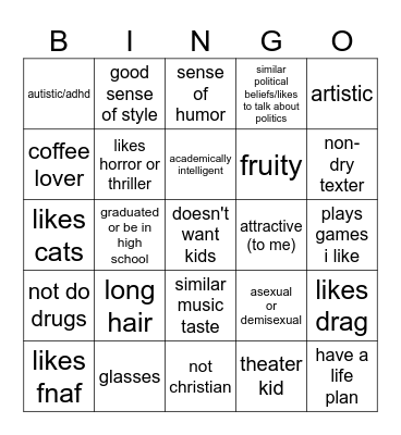 mud's green flags Bingo Card