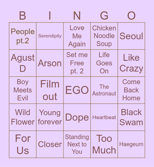 @Nathy_hubba Bingo Card