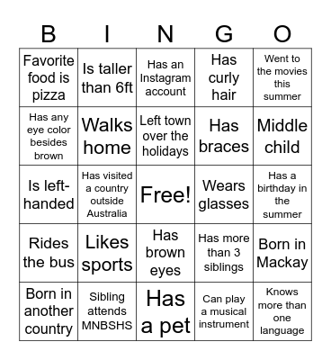 Bingo Card