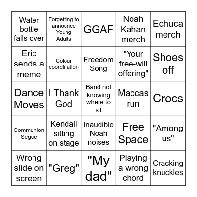Salt Factory Bingo Card