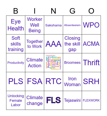 GBL Bingo Card