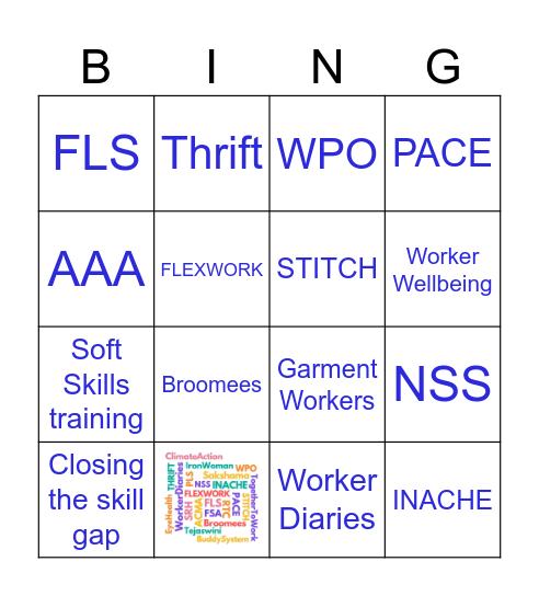 GBL Bingo Card