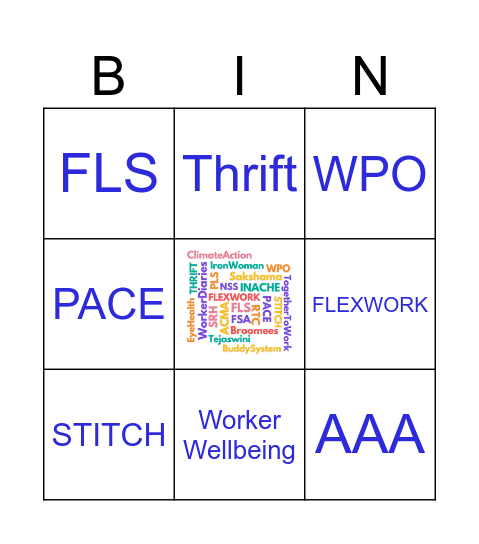 GBL Bingo Card