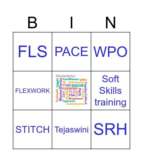 GBL Bingo Card