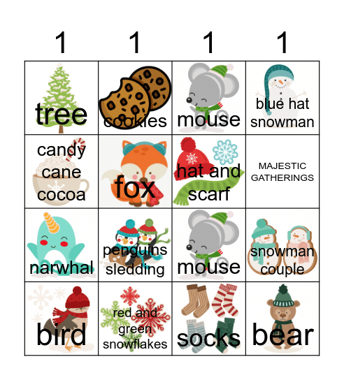 Round 1 Bingo Card