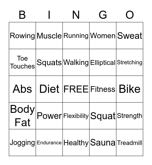 PWF Bingo Card