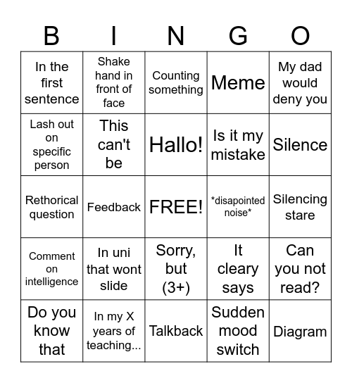 Stettler Zusammenschiss Bingo Card