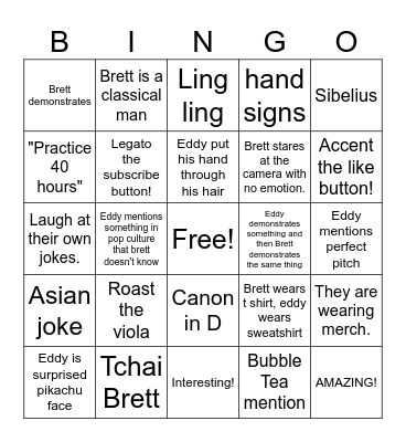 TWOSET Bingo Card