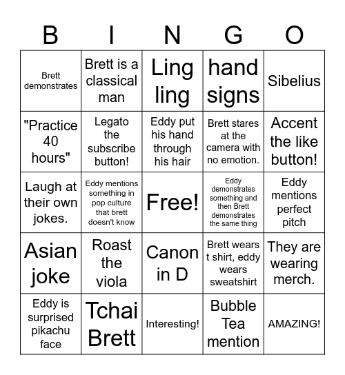 TWOSET Bingo Card