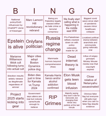 2024 BINGO Card