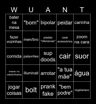 WUANT BINGO Card