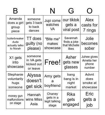 2024 Spring Bingo Card