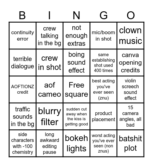 domundi show bingo Card