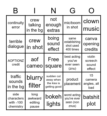 domundi show bingo Card