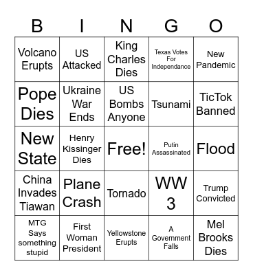 2024 Bingo Card