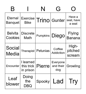 PK Bingo Card