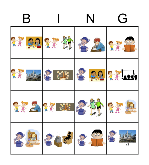 5SP YO VS. Él/Ella Bingo Card