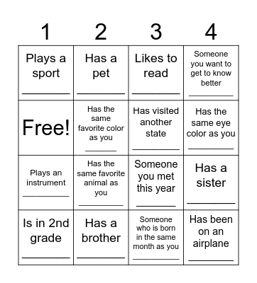 Bingo Card
