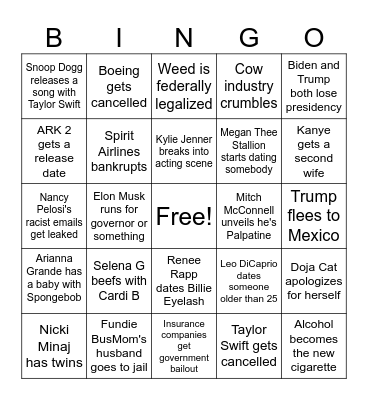 2024 Bingo Card