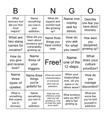 Conquer BINGO Card