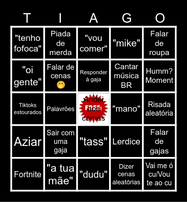 Tiago Bingo Card