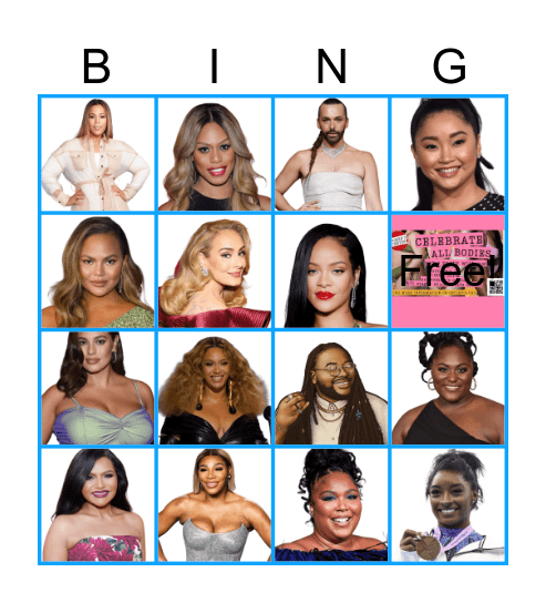 ⋆｡𖦹°𝐀𝐝𝐯𝐨𝐜𝐚𝐭𝐞𝐬 𝐚𝐧𝐝 𝐂𝐞𝐥𝐞𝐛𝐫𝐢𝐭𝐢𝐞𝐬 𝐁𝐢𝐧𝐠𝐨⭒˚｡⋆ Bingo Card