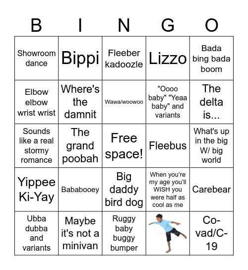 Brad Bingo! Bingo Card