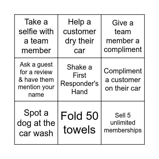 HAVE FUN AT WORK DAY BINGO! Bingo Card