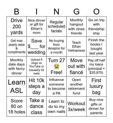 2024 Bingo Card